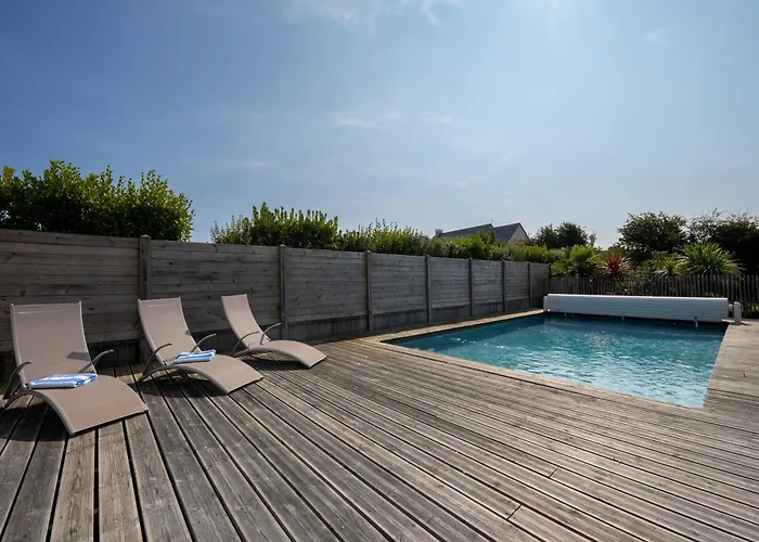 Nyaraló Avec Piscine Privee, Sauna, Jardin Et Parking Barneville-Carteret