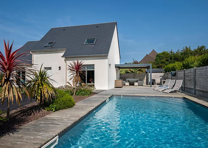 Feriehus Avec Piscine Privee, Sauna, Jardin Et Parking Barneville-Carteret